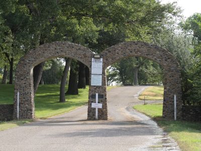 The Custer County Cemetery entrance